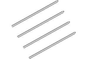 LAVMHAB Tubo in acciaio inossidabile 304, diametro esterno 5 mm x diametro interno 3 mm, spessore della parete 1 mm, lunghezza 200 mm, tubi rotondi dritti in acciaio inossidabile (4 pezzi)