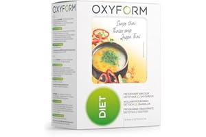 OXYFORM BY OXYLENT Oxyform Dieta Zuppa Thai I set 2 Confezioni Economiche (12 pasti) I 88 Kcal per Zuppa Proteica I Preparato in Polvere I Basso Contenuto di Grassi Calorie Zuccheri I Arricchito Vitamine