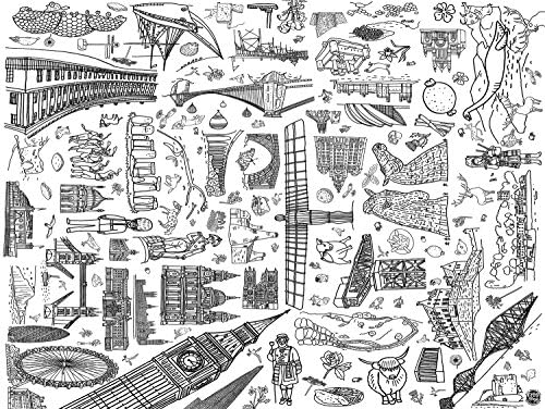 Eggnogg Colour in Great Britain Tablecloth (White)