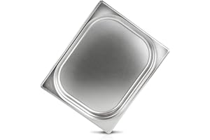 jokobela GN-Behälter 1/2 40 mm aus Premium-Edelstahl (2,3 L Fassungsvermögen) Maße: 325x265×40 mm - Gastronormbehälter ideal für Garen mit Chafing Dish oder Bain Marie (0,6 mm dick)