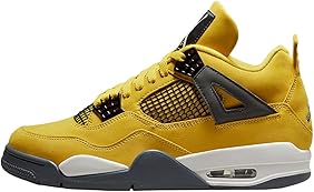 Air Jordan 4 Retro CT8527 700 Lightning 2021 - Size 7.5, Yellow,blue,dark  Blue, 7 UK: Amazon.co.uk: Fashion