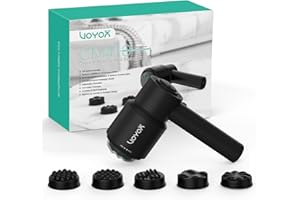 VOYOR-HEALTH Masajeador Anticelulitico, Eléctrico Juego de Masajeador Celulitis para Masaje de Cuerpo Completo, Masajeado de Relajación Muscular con 5 Cabezas Muti-Funcionales CM410 (Negro)