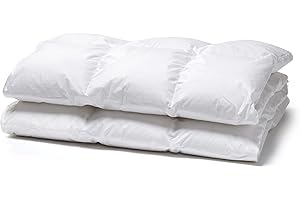 White Cloudz Kołdra puchowa "Graz" – 90% europejski puch, 200 x 220 cm, na lato, oddychająca i hipoalergiczna, Nomite, Downpass