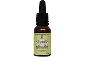 CELUXE Huile de pépins de figues de barbarie BIO, 100% pure extra vierge Biologique: 15 ml, MEILLEURE HUILE anti rides anti âge, première pression à froid, huile visage corps, anti cernes