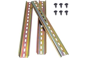 Taiss 3 pièces Rail DIN rail de montage Pour Armoire de Distribution Armoire de Commande,Largeur 35 mm, Hauteur 7.5 mm,Longueur 300 mm/12"-G