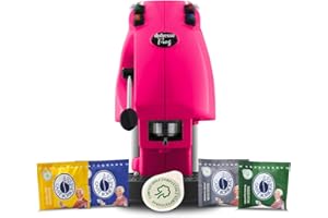Didiesse Frog Revolution Magica Emozione pack (Macchina da Caffè a Cialde + 60 capsule), 650 W, Fucsia