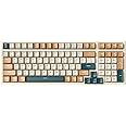 Qisan 100-Keys Mechanical Wireless/Wired Keyboard – Triple Mode 2.4G/USB-C/BT & Ergonomic Design –US Layout | RGB LED Backlit, Hot-Swappable Brown Switches | Computer Accessories