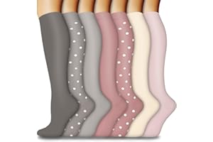 ‎ACTINPUT ACTINPUT 7 Paar Kompressionsstrümpfe Damen und Herren, Kompressionssocken Stützstrümpfe Compression Socks Laufstrümpfe Kompression für Flug,Sport,Reisen, Radsport, krankenschwester