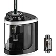Linkstyle Electric Pencil Sharpener, Automatic Battery Powered Pencil Sharpener for Home and Office School, Black