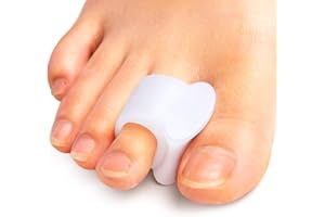 Kimihome Gel Zehentrenner, 8 Stück Großzehenseparator Hammerzehenbegradiger(Zuerst/Zweite Zehen), Ballenkorrektor zur Korrektur von Ballen und überlappenden Zehen