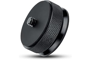 JJC Male 1/4"-20 to Female 3/8"-16 Screw Adapter for Camera Tripod, Camera Tripod Screw Converter Adapter - with Arca-Type Base