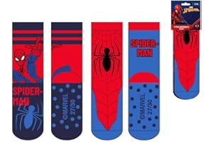 CERDÁ LIFE'S LITTLE MOMENTS Antideslizante Diseño Seguro | Calcetines Spiderman Cómodos Para Niños Chaussettes antidérapantes pour Applications (Lot de 2) Mixte Enfant