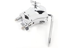 SPYMINNPOO Tom Drum Rack Mount Bracket, Silver Mutifunction Musical Instrument Accessories WC83