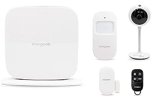 energeeks - Sistema de Alarma WiFi - Protección Hogar - Incluye Cámara IP 1080p, Sirena, y Sensores de Movimiento/Apertura - hasta 60 Sensores Adicionales - App Móvil - Compatible con Alexa y Google