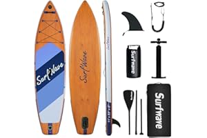 Eggory Juego de Tabla de Paddle Surf Hinchable, Ultraligera para Todos Niveles de dificultad, Tabla Paddle Surf, Remo Adj, hinchador, Mochila Viaje ISUP, Correa, Bolsa Impermeable 335 * 81 * 15