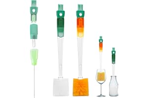 OAKENCREST 2 Pezzi 5 in 1 Scovolino per Bottiglie, Borraccia, Biberon e Cannucce, Bottiglie Termiche