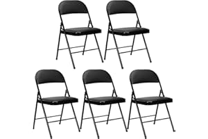 ORION91 Pack 5 Sillas Plegables Acolchadas O91