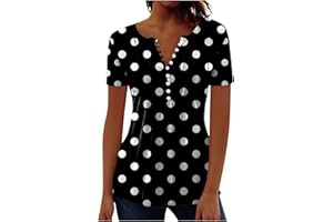 LSALTD Damen Lässige Oberteile Bluse Langarm Sommer Top Elegant Mit Kurzen Ärmeln T-Shirt Mit Rundhalsausschnitt, Shirts Rundhals Klamotten Klassischer Schnitt Pullover Tops