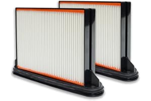 PUREBURG Ersatzfilter kompatibel mit Bosch Professional GAS25 Gas 25 GAS25L SFC Gas 50 Gas 50M CS 1225, 2607432015/35301000,2er-Pack olyester Plissee