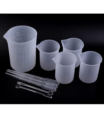 Lot De 2 Gobelets Doseurs En Silicone 1000 Ml/600