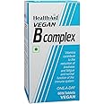 HealthAid Veg B-Complex Tablets with B1, B2, B3, B5, B6, B7 & Vitamin B12 | Vitamin B Complex Supplements for Women & Men – 120 Tablets