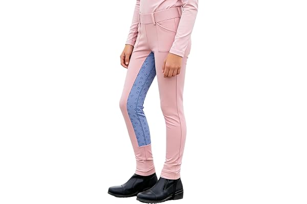 Yeahdor barn flickor hästträning tights ridning brittisk helsadel ridleggings hög midja ridbyxor