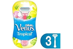 Gillette Venus Maquinilla de depilación para mujeres Tropical, tres unidades