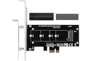 ACTIMED NVME PCIE Adapter M.2 SSD to PCIE - Powerful Heatsink Dissipation - Compatible with X1, X4, X8, X16 PCIE Interface for M-Key M.2 SSD - 2230,2242,2260,2280 - Complete Package Included