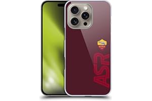 Head Case Designs Licenza Ufficiale AS Roma Fuori Misura Grafica Crest Custodia Cover Dura per Parte Posteriore Compatibile con Apple iPhone 16 PRO