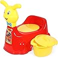 Nabhya Rabbit Baby Potty Training Seat Chair for Kids- Infant Potty Toilet Chair with Removable Bowl & Closing Lid (Red)