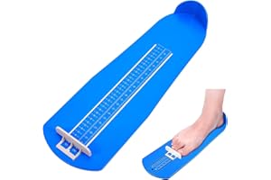 Zorplex Misuratore di Piedi e Scarpe per Bambini e Adulti, Misuratore di Scarpe EU 15–48, Strumento Preciso per Scegliere la Taglia Giusta (Blu)