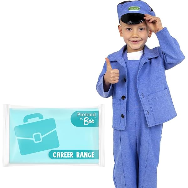 Flotory 7 Pcs Kids Train Engineer Costume Set Train Conductor Outfit Conductor Cap Train Conductor Dress Up Kit For Kids Halloween Role Play Career Day Pretend Party Cosplay