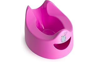 Toddler Essentials Easy Pour Potty - Dark Pink | Portable Potty Training Toilet Seat for Toddlers | Hygienic, Easy to Clean, and Travel-Friendly (Previously known as Pourty)