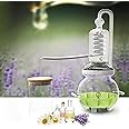 YUEWO 1Gal/4Liters Crystal Essential Oil Distillation Equipment Hydrosol Extractor Machine Water Distillers Home Brewing Kit for Home Countertop (Height:420cm/165inch+Essential Oil Separator)