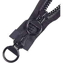 2 Cerniere Lampo Nere 80 Cm - Separabili Per Cucito E Fai Da Te - Foto 11