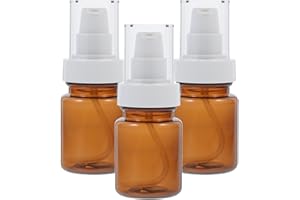 TOPBATHY Puste butelki z pompką, 60 ml, na perfumy, esencje, buteleczki do makijażu, brązowy (brązowy) - 0515BRB18MDN7EMY