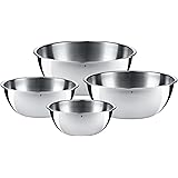 WMF 0645709990 Set 4 Ciotole da Cucina in Acciaio Inox 18/10 Cromargan