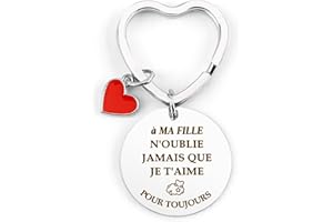 Bluckincle Cadeau Ado Fille,Porte Clef Fille,A Ma Fille,Idee Cadeau Ado Fille,Cadeau Fille,Cadeau Ado,Cadeau Pour Ma Fille