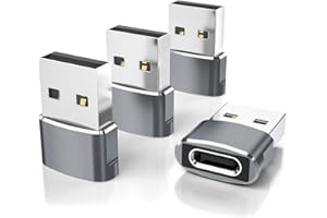 Elebase iPhone 17 16 USB Adapter,USB C auf USB Adapter 4 Pack,Typ C Buchse zu A Stecker Ladegerät Netzteil für iPhone 15 14 13 Pro Max,Samsung Galaxy Z Fold Flip 4 5 S25 S24 S23,iPad 10 Air 4 5 Mini 6