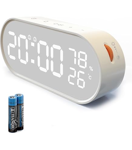 Sveglia 3 In 1 Con Ricarica Wireless 15W | Temperatura E Luminosità Regolabile | Per Comodino E Ufficio