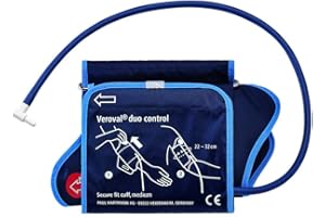 ‎VEROVAL Veroval Secure fit-Manschette für Veroval duo control Oberarm-Blutdruckmessgerät, Größe Medium, blau