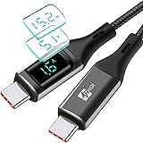 IZHOI Cavo USB Type-c USB C PD 100W 5A Cavo di Ricarica 2m nero per iphone 15 Galaxy S23 S22 S21 S10 S9 Plus Mcabook pad Pro 