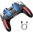 MAKINGTEC Mobile Game Controller with Cooling Fan, Phone Game Controller with L1R1 Triggers Joystick for PUBG/Call of Duty/Fortnite, Phone Gaming Grip Gamepad for 4.7-7" Android iOS Phone