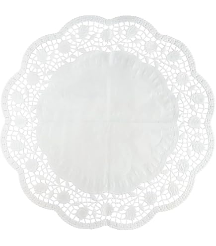 Juvale Ronde Kantinen Placemats – 250 Stuks, Bruin, 30,5 Cm Diameter, Ideaal Voor Desserts, Bakwaren En Feestjes