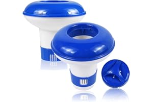 ForHome 5 Inch Pool Dosierschwimmer, Chlor Schwimmer, Chlor Dosierschwimmer, Chemikalien Spender, Pool Chemischen Spender für Innen- und Außenpools, Badewanne (2 Stück)