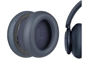 ENEGG Zamienne nauszniki do słuchawek Anker Soundcore Life Q30 Q35, miękka pianka, nauszniki, ze skóry białkowej, niebieskie