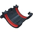 Anthracite Grey Round Gutter Union Joint, Freeflow 112mm Rain Water Systems
