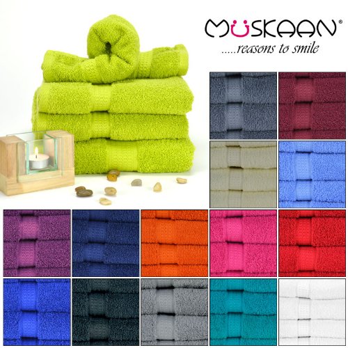 Müskaan Handtuch 50x100cm Farbe silber - 2