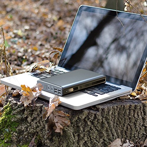PowerOak K2 Notebook und Laptop Power Bank / 50000mah / 185wh / 6 Port 5V, 12V, 20V / 2 Jahre Garantie / Hersteller wie Sony, Dell, HP, Toshiba, Samsung, Lenovo, Acer, IBM, NEC und mehr (NICHT für Apple Laptops) und Smartphones, Tablets und andere Geräte mit USB-Ladefunktion - 4