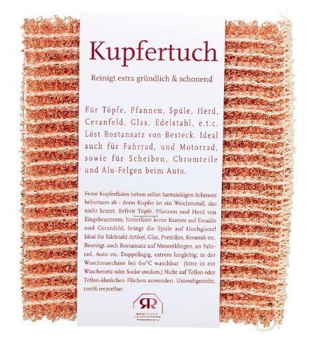 Redecker 250130 Kupferlappen, 13x16cm, 2er Set